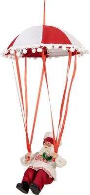 Produktbild von Clayre & Eef Weihnachtsdekorationsfigur Weihnachtsmann 25x25x55 cm Rot Kunststoff
