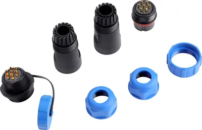 Obrázek produktu pro SP21 IP68 7Pin Vodotěsný plastový letecký zásuvkový kabel v konektoru (7Pin)