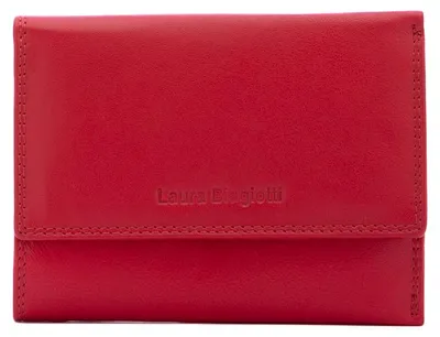 Image de Portefeuille pour femmes Laura Biagiotti, en similicuir, avec fermeture à bouton-pression, couleur noire