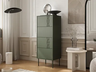Immagine prodotto di Cassettiera stretta con cassetti HARTSELE - verde