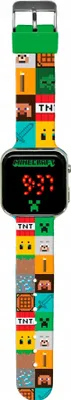Obrázok produktu pre Zegarek LED dla dzieci Minecraft - Oficjalny produkt KIDS LICENSING Premium