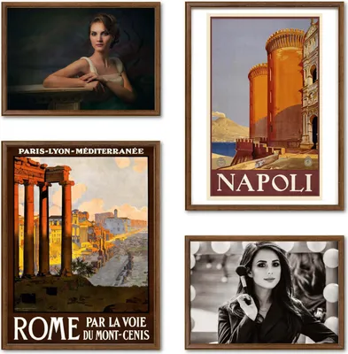 Immagine prodotto di LUCA® Cornice per collage #GF03Pr per 4 foto, legno, colore marrone