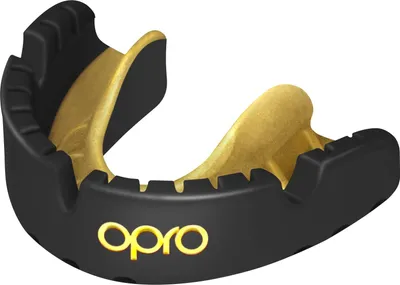 Obrázek produktu pro Opro zlatý chránič zubů pro rovnátka černý/zlatý senior