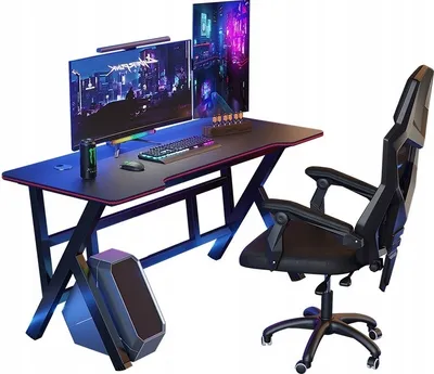 Obrázek produktu pro Herní počítačový stůl černý velký moderní 120 cm