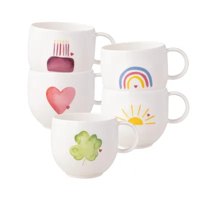 Produktbild von Villeroy & Boch With Love Henkelbecher 290 ml 5er Set