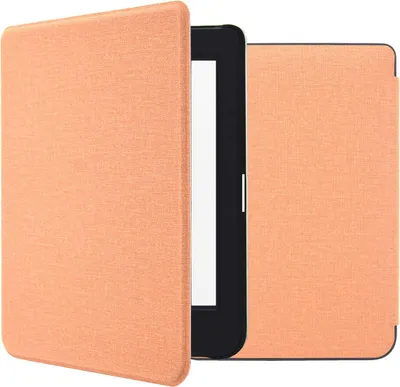 Productafbeelding van imoshion Canvas Sleepcover Bookcase voor de Tolino Page 2 - Peach