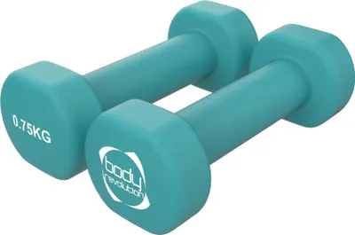 Immagine prodotto di 2 manubri in neoprene, ciascuno da 0,75 kg