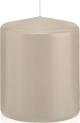 Produktbild von Stumpenkerzen in RAL-Qualität Schlamm Ø 78 x 100 mm, 8 Stück