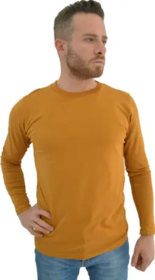 Produktbild von T shirt lang Arm Royyen 4631 Rundhals Herren – BRAUN / S