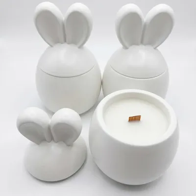 Image de Bougie Drobec Blanche - Parfum Coco Islandais KP39829