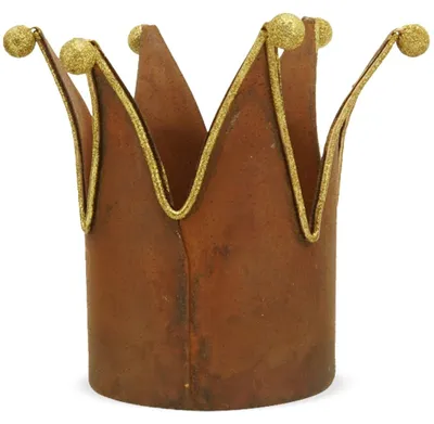 Image de Couronne Présentoir décoratif Photophore Lanterne rusty Ø 13x10 cm