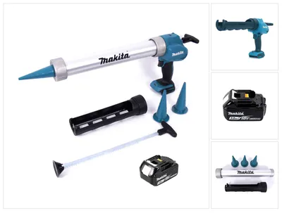 Immagine prodotto di Pistola a cartuccia a batteria Makita DCG 180 F1X 18 V 300 / 600 ml + 1 batteria ricaricabile 3,0 Ah - senza caricabatterie