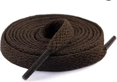 Productafbeelding van CHPN - Veters - Veters - Bruine veters - Veteruiteinde - Schoenaccessoires - Bruin - 120 cm - 1 paar - Platte veters - 8 mm
