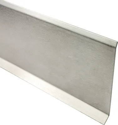 Produktbild von Sockelleiste Edelstahl Fußbodenleisten V2A L250cm 80mm gebürstet