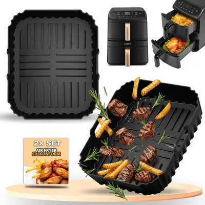 2er-Set Silikon-Backform für Cosori Airfryer 8,6 l, BPA-frei