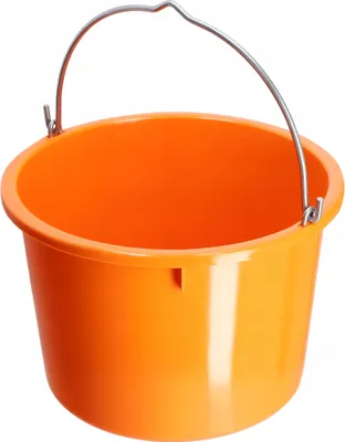 Obrázok produktu pre Plastové stavebné vedro KADAX "Kanan", vedro na maltu s rukoväťou, vedro, vedro na cement, vedro na vodu, oranžové, 20 litrov, 1 kus