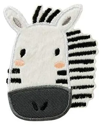 Aufbügelpatch Zebra 6,0 x 7,5 cm zum Aufbügeln