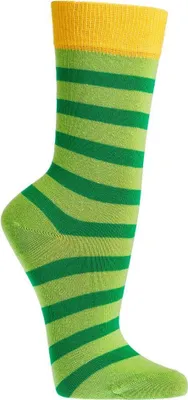 Produktbild von 6 Paar TippTexx 24 Kindersocken Ringel Bio Baumwolle, für Mädchen & Jungen, Grün, Größe 23-26