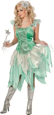Produktbild von W4035 D-34-A lind-grün Schmetteilings Elfe Feenkleid Gr.34
