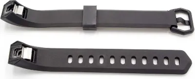 Produktbild von vhbw TPE Ersatz L Armband kompatibel mit Fitbit Alta HR Fitnessuhr, Smartwatch - 10,5cm + 11,5 cm schwarz