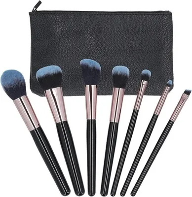 Obrázek produktu pro MIMO Makeup Brush Set Black 7 Pcs sada štětců