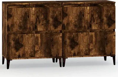 Produktbild von Sideboards 2 Stk. Räuchereiche 60x35x70 cm Holzwerkstoff