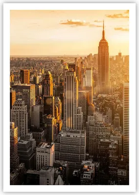 Produktbild von Poster - Poster ohne Rahmen - New York Wolkenkratzer Manhattan - 70x100 cm - Wand Bild - Wanddeko - Wandbilder - Kunstposter - Wandposter - Bilder - Kunstdruck - Wandbild - P2XPA70x100-2672