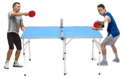 Produktbild von Tischtennisplatte, Hochwertiges MDF, Klappdesign, 152,5 x 76,0 cm, Stabilität mit 6 Halterungen, Abriebfeste Oberfläche