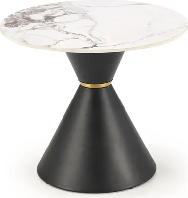 Image de Table basse GORETTI S marbre blanc / noir