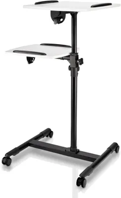 Productafbeelding van Beamer tafel - Projector standaard - Filmavond thuis - Twee niveaus - 52.5 x 64 cm - Zwart