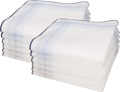 Produktbild von Betz 12 Stück Herren Stoff Taschentücher Set Lord 2 100%Baumwolle Größe 43 x 43 Design 1 Farbe - Dessin 63
