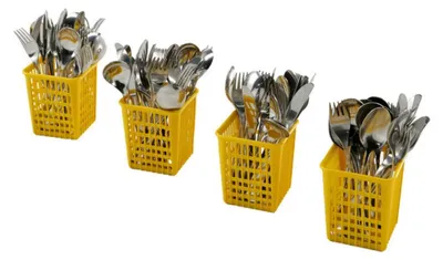 Obrázok produktu pre 4 nádoby na príbory, žlté