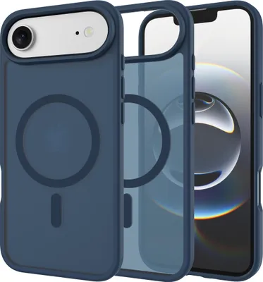 Image de Cazy Coque Compatible avec iPhone Air – Compatible MagSafe – Coque Renforcée Militaire – Bleu