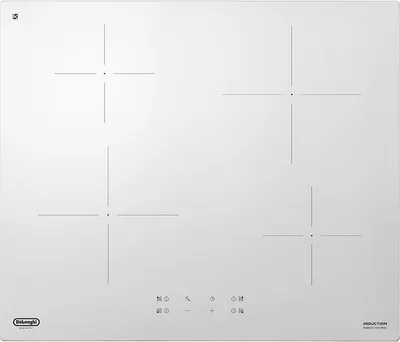 Immagine prodotto di De'Longhi PIB 62, Bianco, Integrato, 60 cm, Piano cottura a induzione, VetroVetroceramica, 4 zone