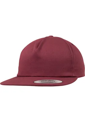 Immagine prodotto di FLEXFIT 6502 | Unstructured 5-Panel Snapback / Chiusura a scatto - Colore: Maroon - Taglia: Unica