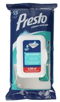Obrázok produktu pre Presto, Ścierki do Łazienki, 55 sztuk