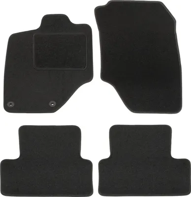 Image de Tapis De Sol Noir Velours Pour Peugeot 3008 Pour 2024 4pcs, Ajustement précis, Base Antidérapante, Renforcée dans la Zone de la Pédale