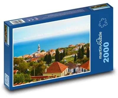 Obrázek produktu pro Puzzle 2000 Středomořská vesnice u moře - martinpuzzle