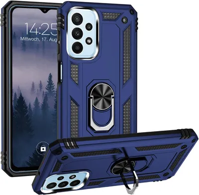 Produktbild von Armor Outdoor Handyhülle für Samsung Galaxy A23 5G Handy Panzer Case Cover Schutzhülle Farbe: Blau