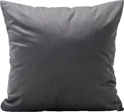 Produktbild von Kissenhülle - 50 x 50 cm - Anthrazit - Polyester - Samtoptik