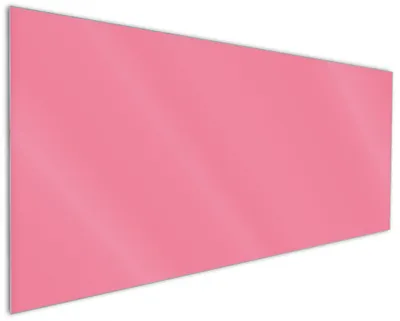 Produktbild von Wallario Küchenrückwand aus Glas, Größe: 125 x 50 cm, Motiv: Pastellrot | Spritzschutz | abwischbar | pflegeleicht | in