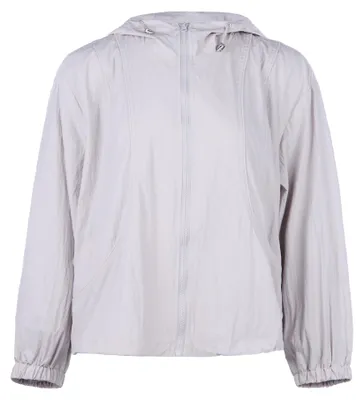 Produktbild von Graue Jacke gefertigt aus einem Materialmix von 92% Polyester und 8% Baumwolle, Größe M