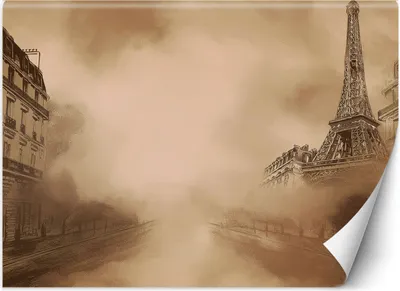 Produktbild von Vlies fototapete Paris Stadt Vintage 400x280 cm Feeby Beige inkl. Kleber einfache Montage