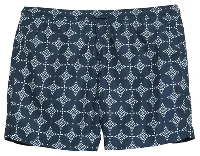 Produktbild von s.Oliver Übergröße Badeshorts navy-weiß Alloverprint