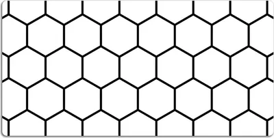 Produktbild von Schreibtischmatte Tischunterlage 90x45 cm Mauspad - Platerhonigmuster