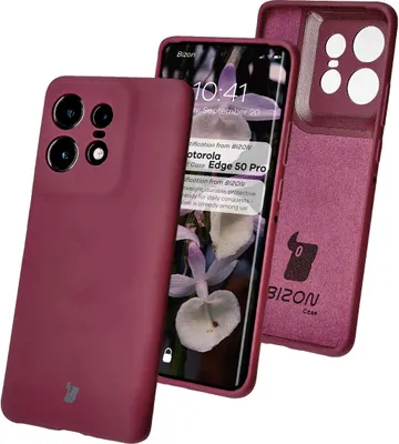 Produktbild von Bizon Soft Case Motorola Edge 50 Pro dunkel lila