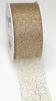 Produktbild von PRÄSENT 371 7520-634 Zierband  - 72 mm x 20 m, gold
