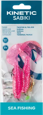 Immagine prodotto di Kinetic Sabiki Twister XL rosa/argento
