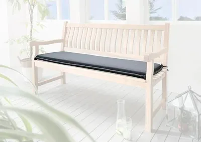 Zdjęcie produktu dla Poduszka na ławkę Destiny 170x45x5cm, z zamkiem błyskawicznym, antracytowa