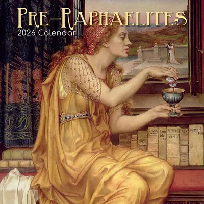 Zdjęcie produktu dla TGSC | Kalendarz Pre-Raphaelites 2026, 16 miesięcy (wrzesień 2025 - grudzień 2026), kwadratowy kalendarz ścienny 2026, planer z dużym podziałem na kratkę, idealny do domu lub biura, kalendarz artystyczny 2026/2025, kalendarz (Wielka Brytania)